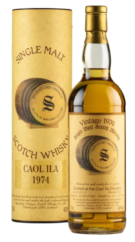 Caol Ila Signatory Vintage 1974 Single Malt Scotch Whisky | 700ML - Whiskey