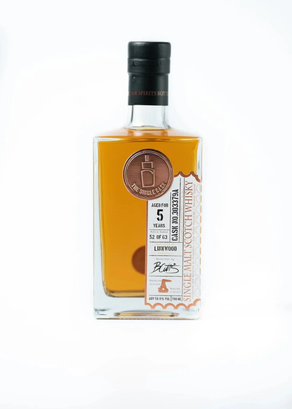 Linkwood 2016 TSCL The Single Cask 5 Year Old 2021 Release (Cask #303379A) Single Malt Scotch Whisky | 700ML - Whiskey