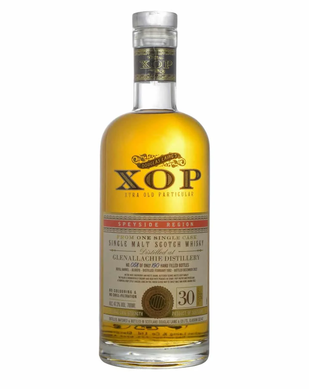 Glenallachie 1992 Douglas Laing XOP - Xtra Old Particular 30 Year Old Single Malt Scotch Whisky | 700ML