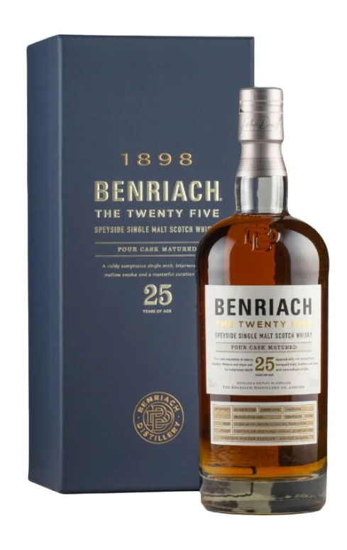 Benriach 25 Year Old The Twenty Five Single Malt Scotch Whisky | 700ML - Whiskey