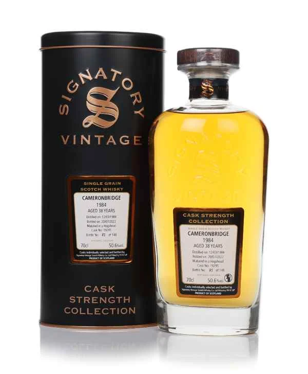 Cameronbridge 38 Year Old 1984 (cask 19295) - Cask Strength Collection (Signatory) | 700ML