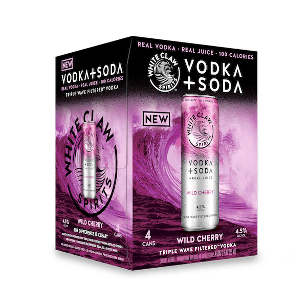 White Claw Vodka Soda Wild Cherry Cocktail | 4x355ML