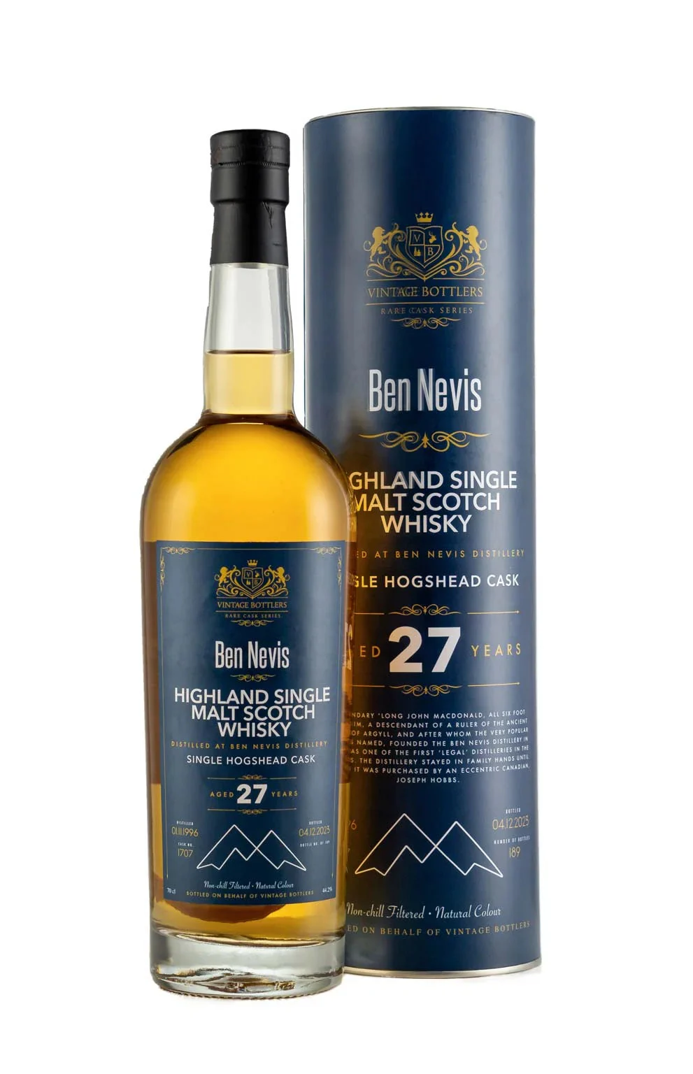 Ben Nevis Vintage Bottlers Single Cask #1707 1996 27 Year Old Whisky | 700ML - Whiskey