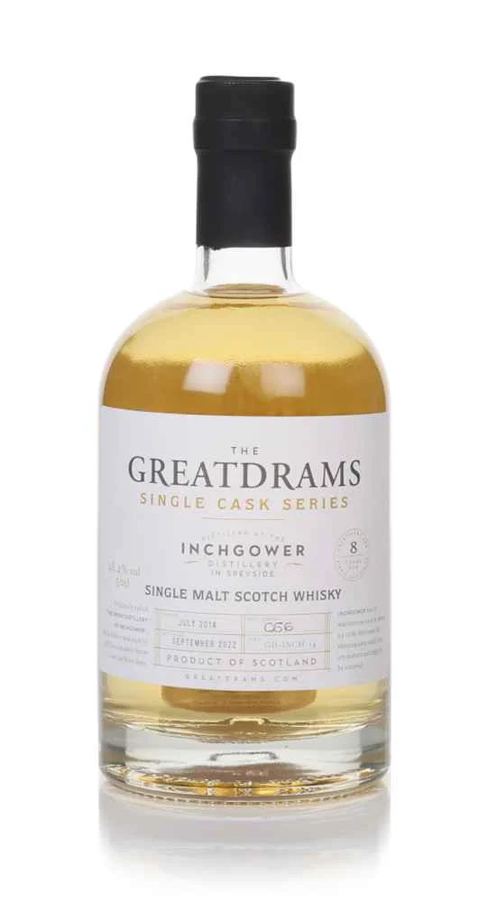 Inchgower 8 años 2014 (barril GD-INCH-14) - Serie de barril único (GreatDrams) | 500ML