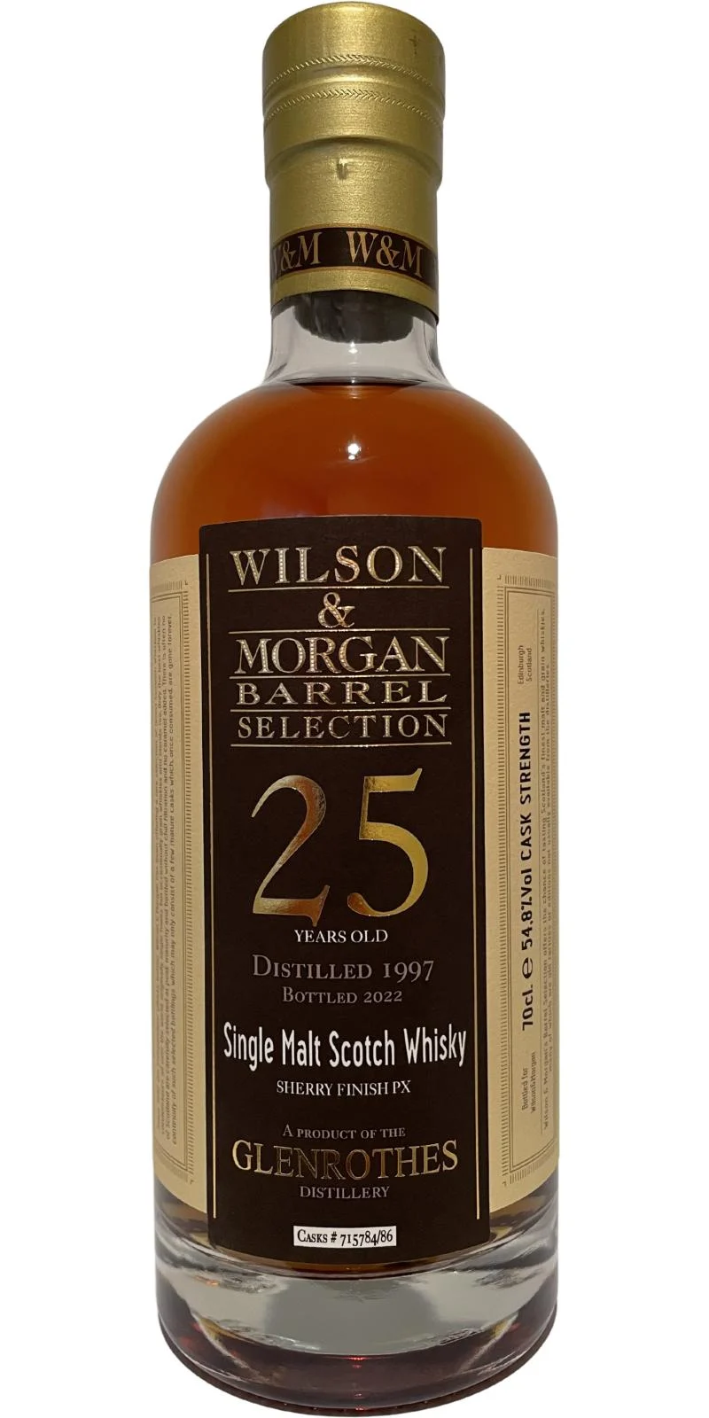Glenrothes 1997 WMC 25 Year Old Single Malt Scotch Whisky | 700ML - Whiskey