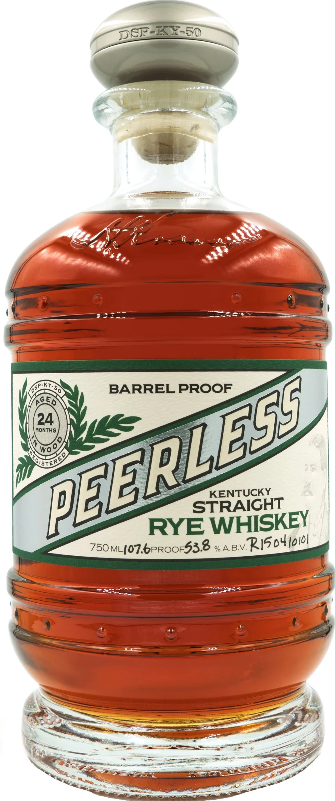 Peerless Barrel Proof 107.6 Kentucky Straight Rye Whiskey