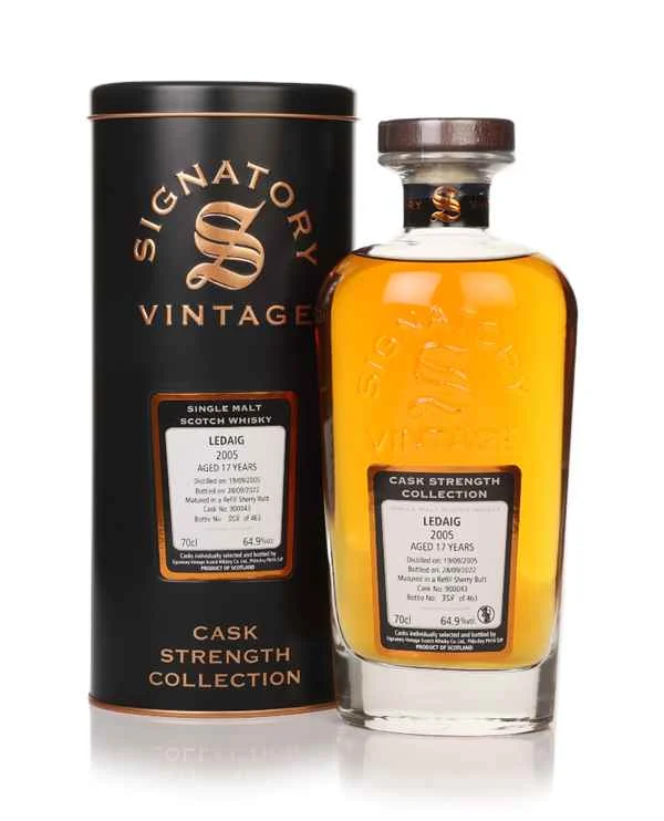 Ledaig 17 Year Old 2005 (cask 900043) - Cask Strength Collection (Signatory) | 700ML