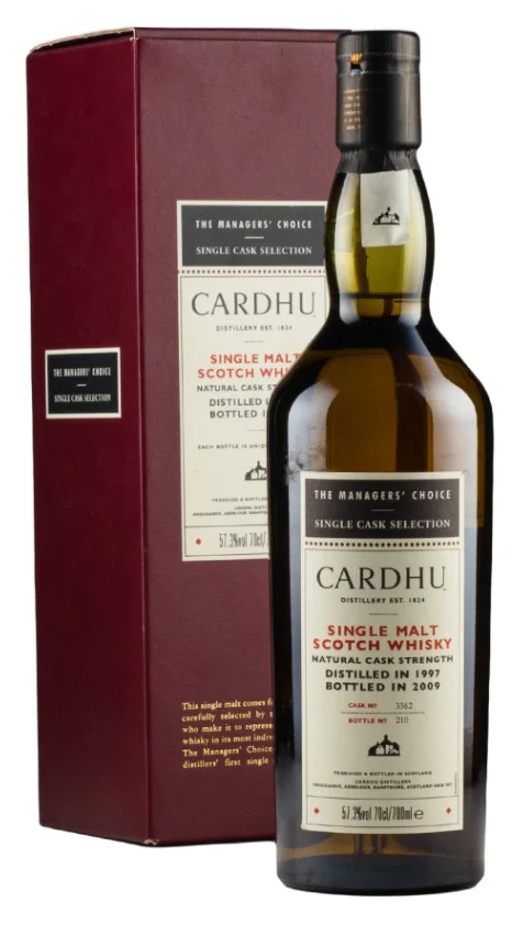 Cardhu 11 Year Old Manager's Choice 1997 Single Malt Scotch Whisky | 700ML - Whiskey