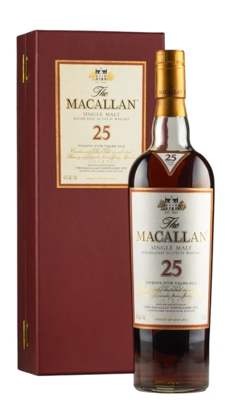 Macallan 25 Year Old Mid 2000s Single Malt Scotch Whisky - Whiskey