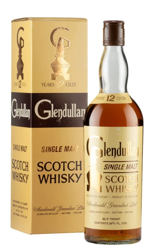 Glendullan 12 años c. Whisky escocés de pura malta de los años 70