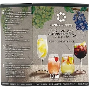 Drinkworks Wandering Vine Vineyard Party Pack | 12X50ML - Cocktail