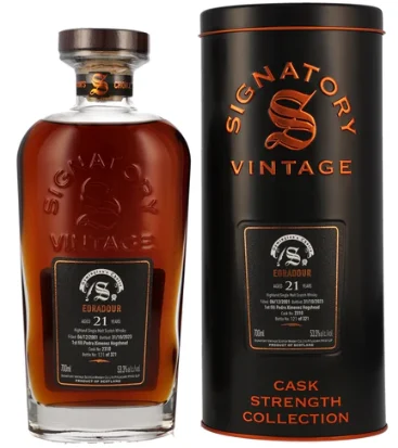 Edradour 21 Year Old Symingtons Choice SV PX Hogshead #2310 Single Malt Scotch Whisky | 700ML - Whiskey