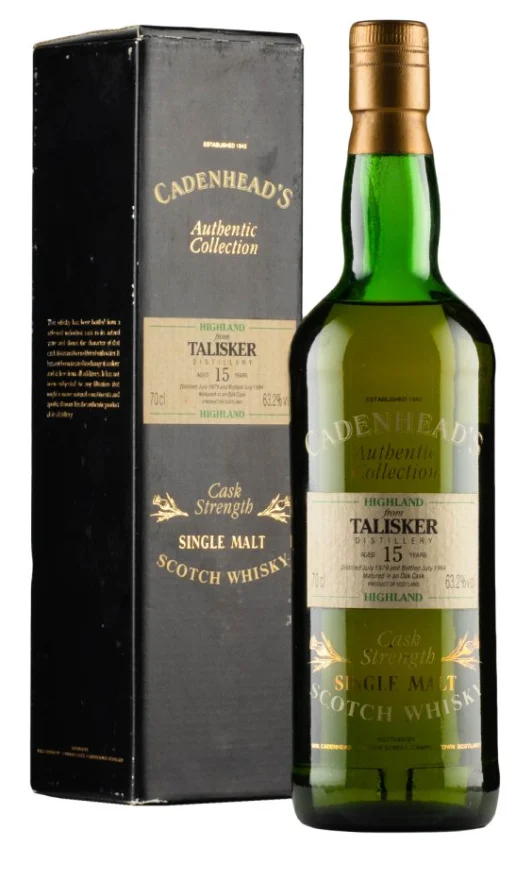 Talisker 15 Year Old Cadenheads 1979 Single Malt Scotland Whisky - Whiskey