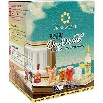 Drinkworks Deep Eddy Vodka Day Drink Variety Pack | 12X50ML - Cocktail