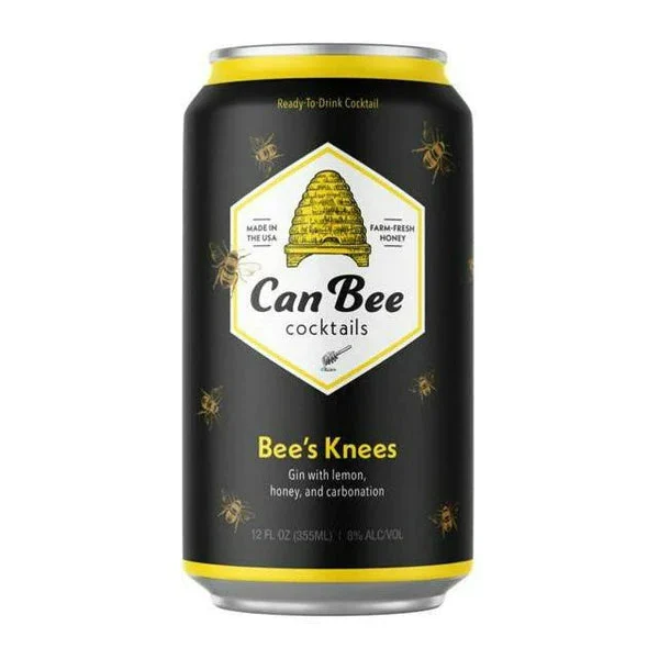 CanBee Black Button CanBee Bees Knees | (4)*355ML - Ready To Drink