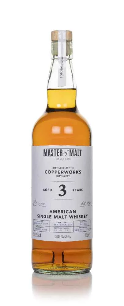 Copperworks 3 Year Old 2015 Single Cask (Private Label) | 700ML - Whiskey
