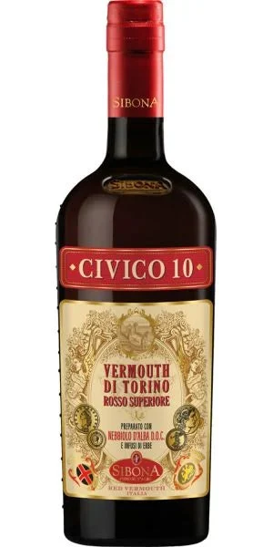 Distilleria Sibona | Civico 10 Vermouth di Torino Rosso Superiore - NV