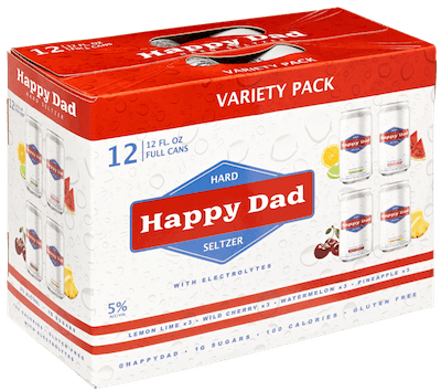 Happy Dad Variety Pack Hard Seltzer Cocktail | 12x355ML