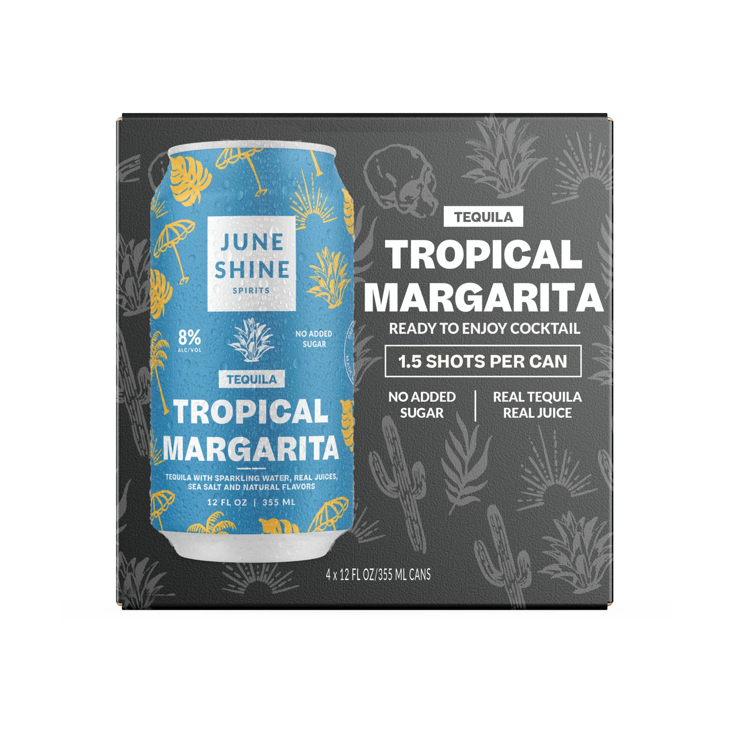 June Shine Tropical Margarita Cocktail | 4x355ML