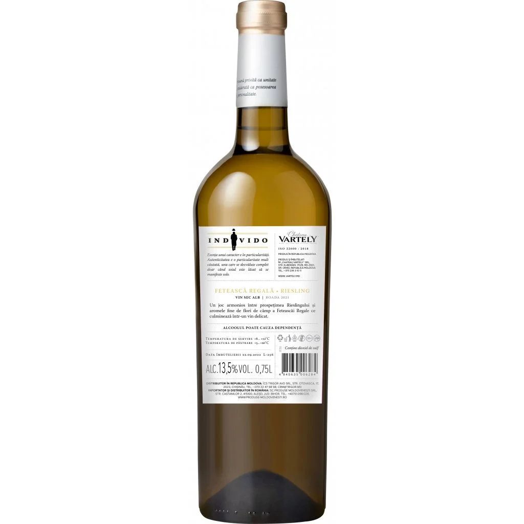 Chateau Vartely Individo Feteasca Regala Riesling 2021 Wine