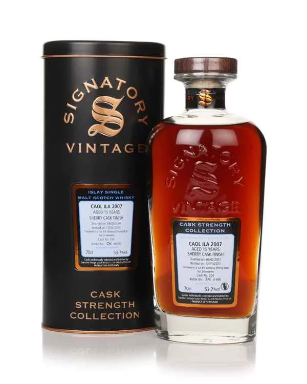 Caol Ila 15 Year Old 2007 (cask 204) - Cask Strength Collection (Signatory) | 700ML