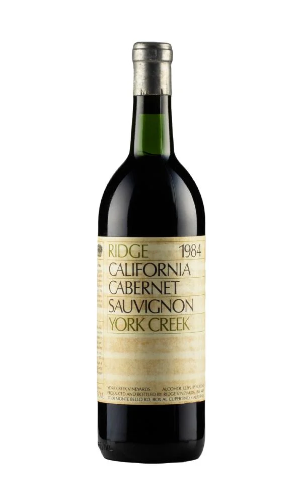1984 | Ridge Vineyards | York Creek Cabernet Sauvignon - Wine