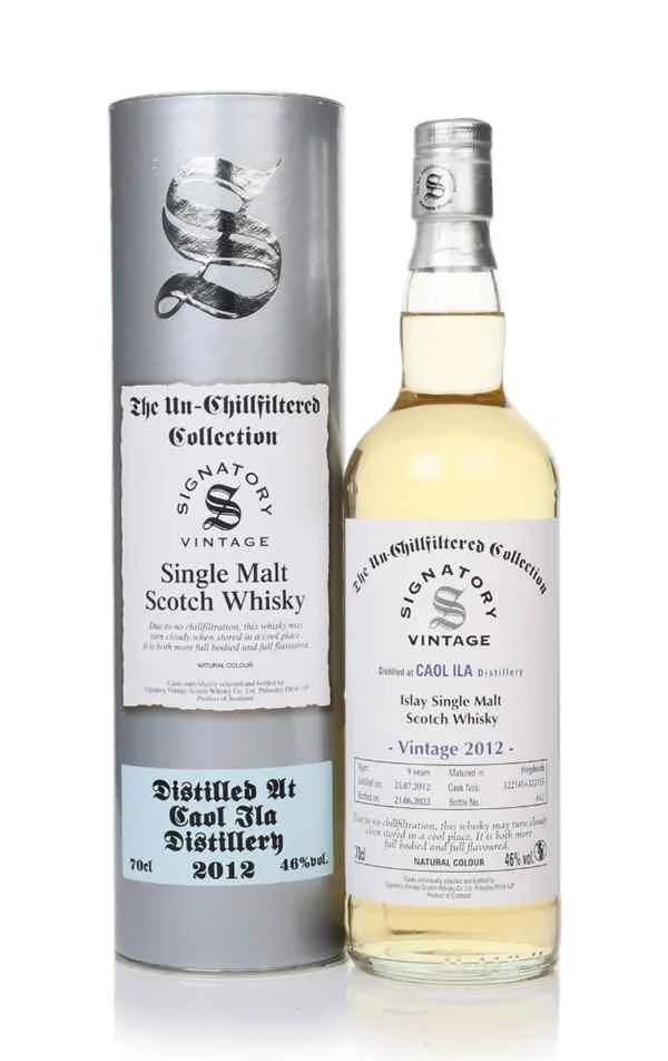 Caol Ila 9 Year Old 2012 (casks 322141 & 322155) Un-Chilfiltered Collection (Signatory) | 700ML