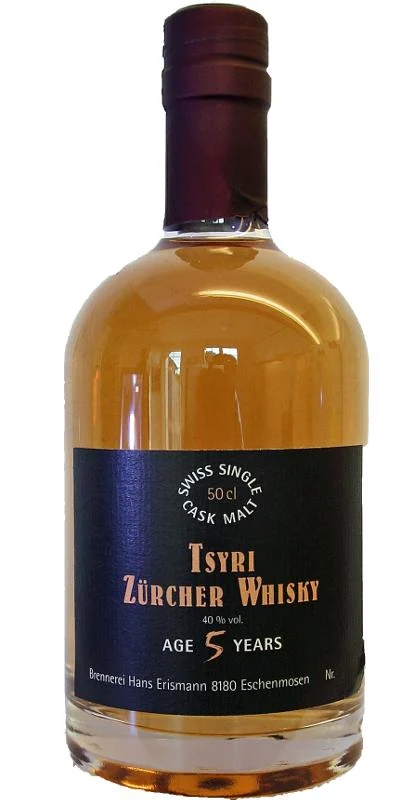 Erismann Tsyri Zürcher Whisky | 500ML - Whiskey