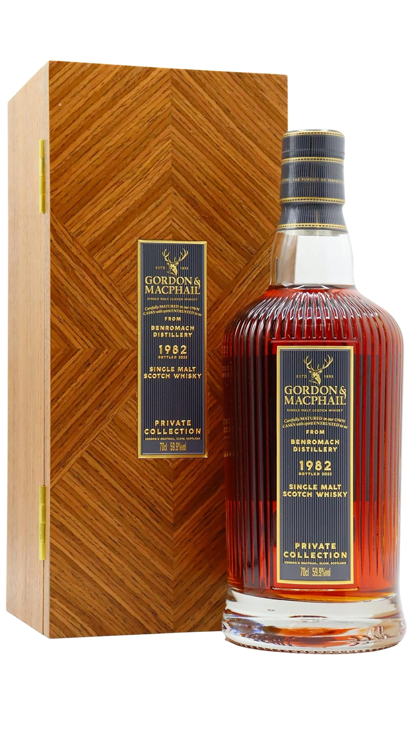 Gordon & Macphail Benromach 39 year old Burgundy Cask Finish Private Collection 1982 Scotch Whisky | 700ML - Whiskey