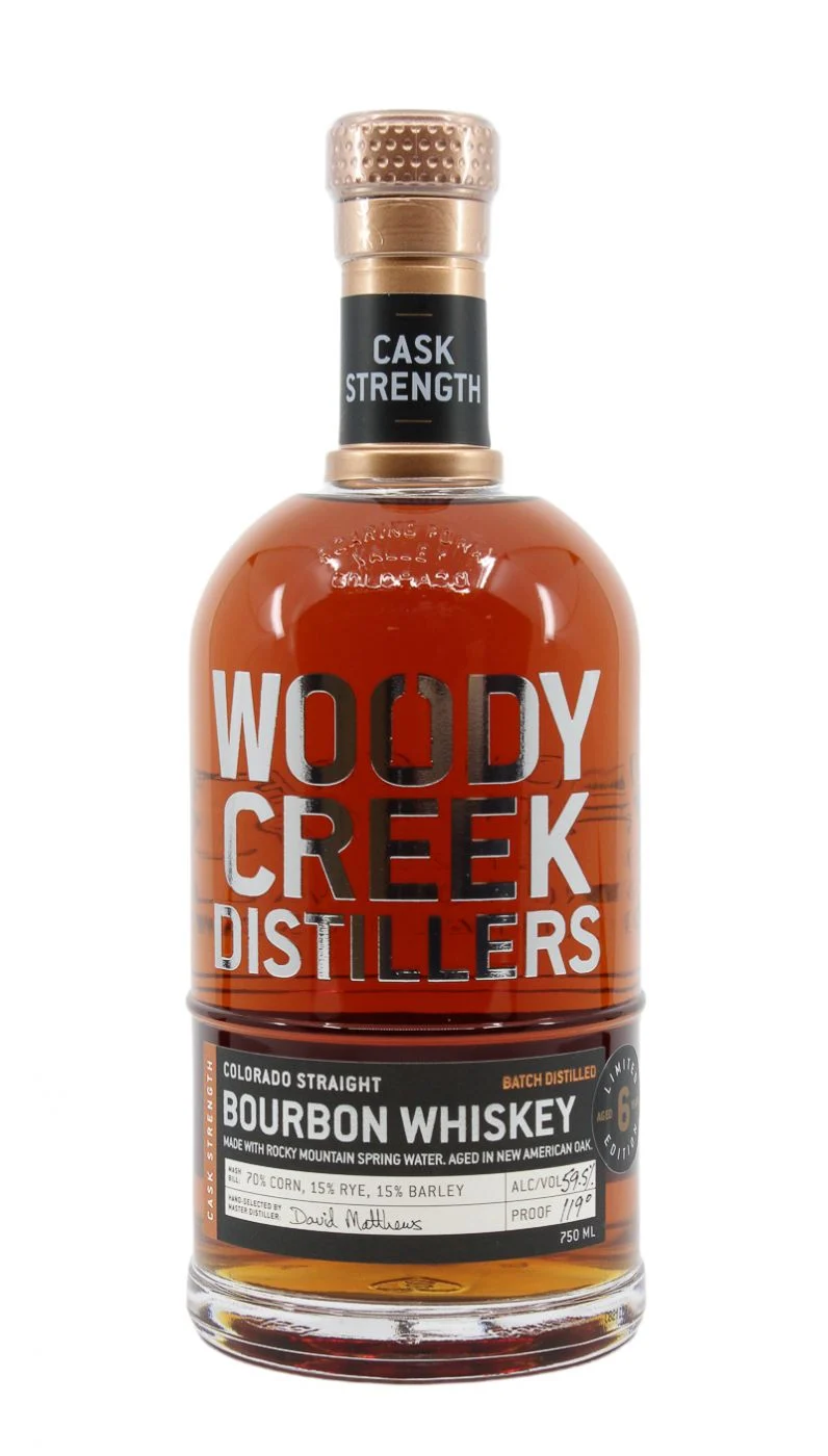 Woody Creek Distillers 6 Year Old Limited Edition Cask Strength Colorado Straight Bourbon Whiskey