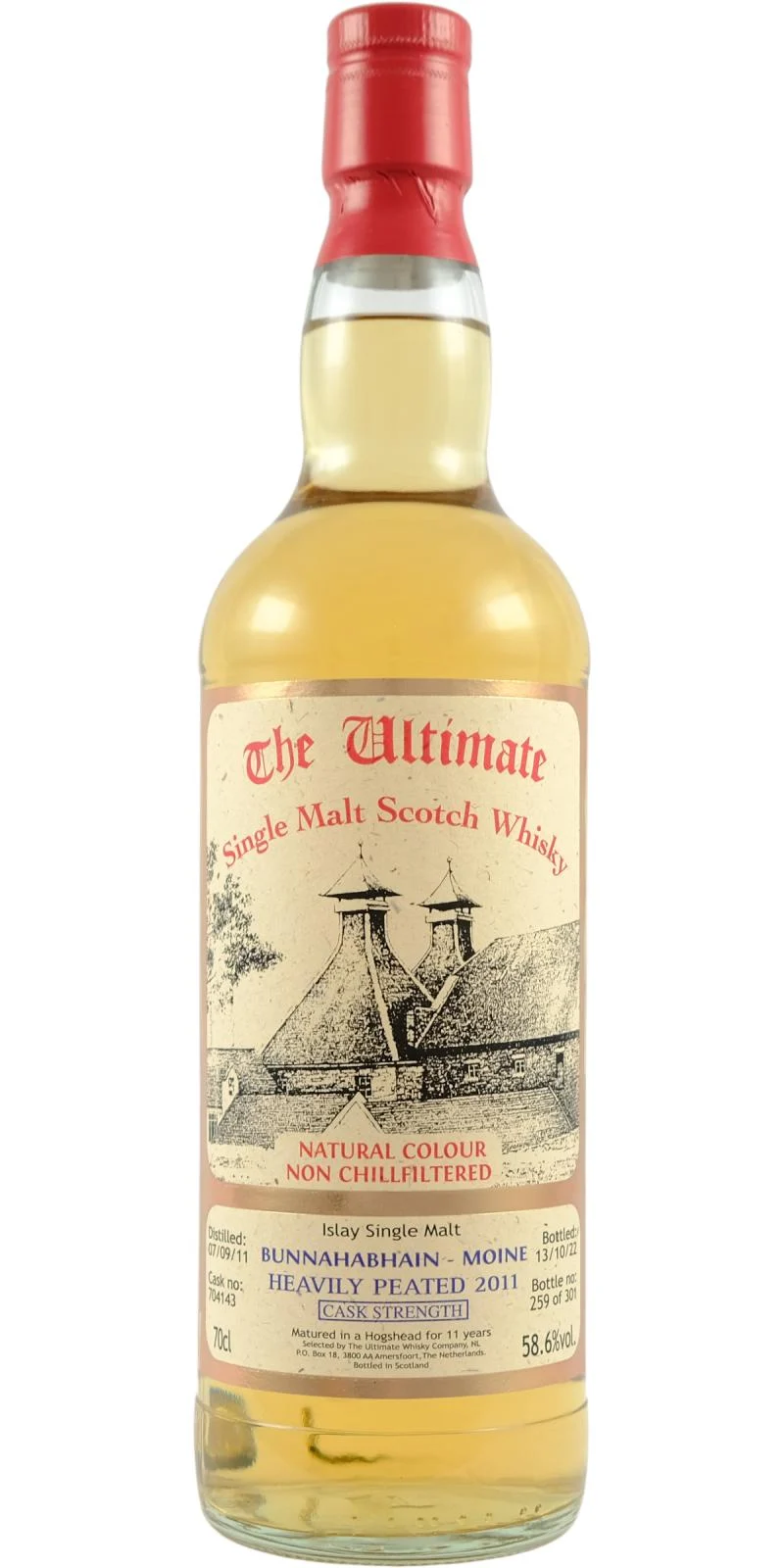 The Ultimate Bunnahabhain Moine 11 Year Old (D.2011, B.2022) Scotch Whisky | 700ML - Whiskey