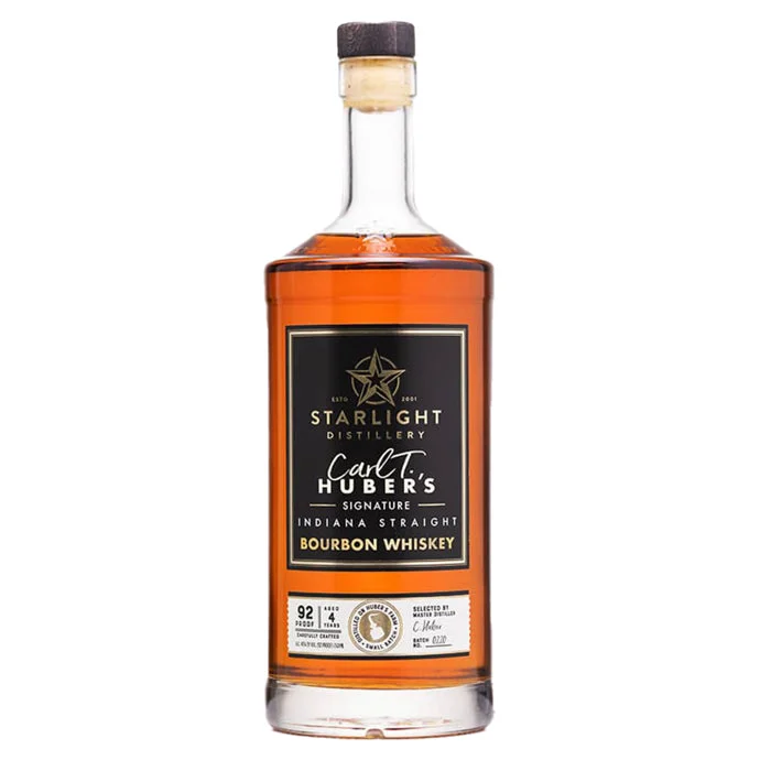 Huber's Starlight Distillery Carl T. Indiana Straight Bourbon Whiskey