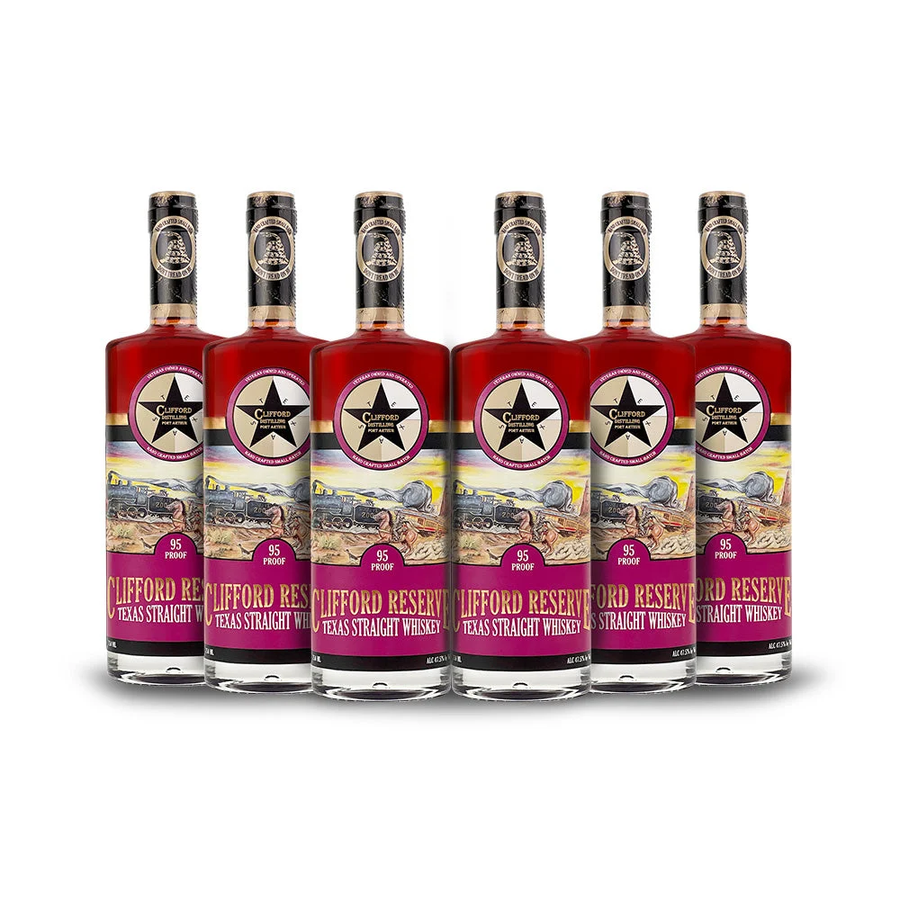 Clifford Distilling | Clifford Reserve: Texas Straight Whiskey (6) BOTTLE BUNDLE