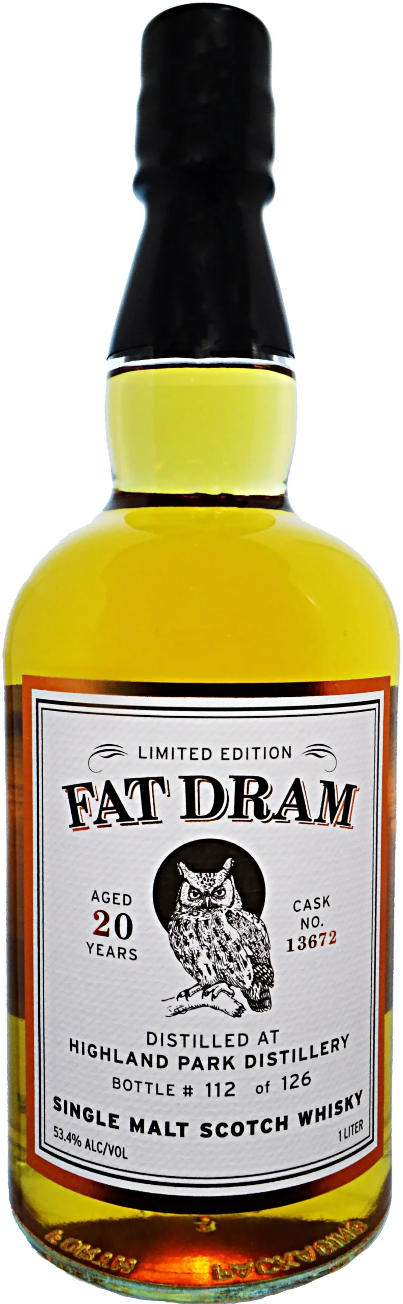 Fat Dram Highland Park 20 Year Old Refill Hogshead # 13672 Cask Strength Scotch Whisky | 1L - Whiskey
