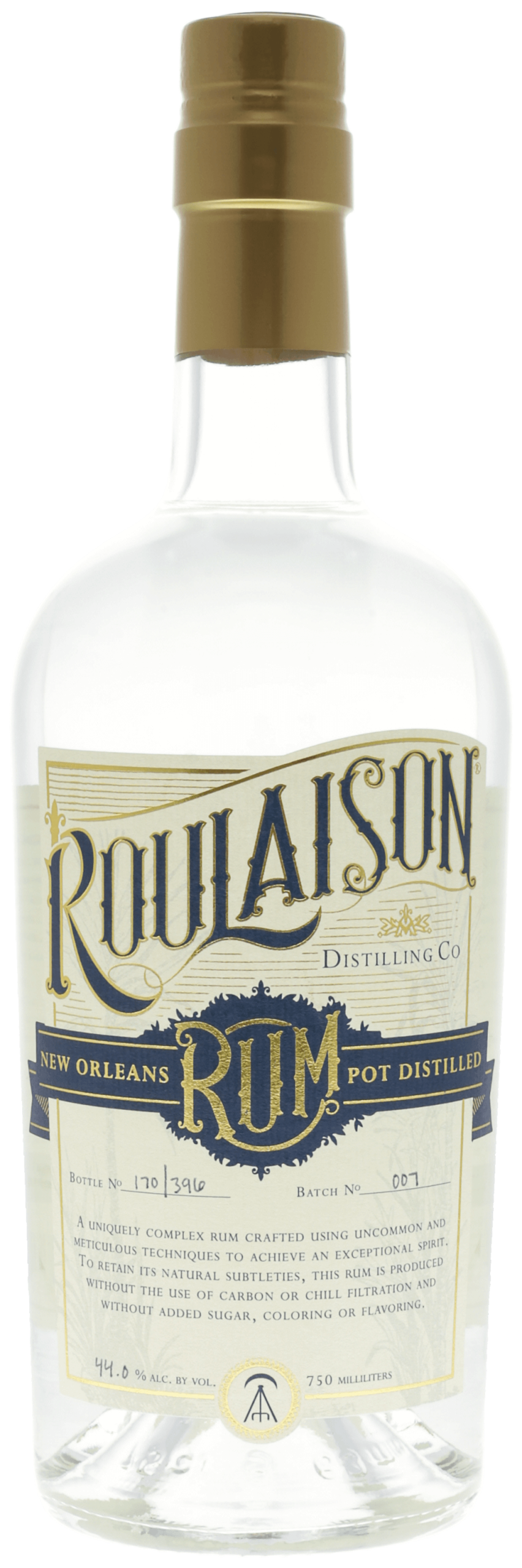 Roulaison Distilling Co. Traditional White Rum