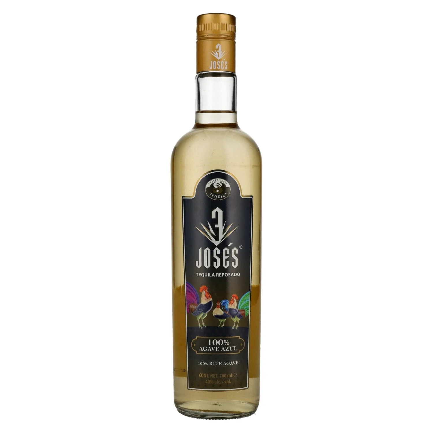 3 Joses Reposado 100% Agave Azul Tequila | 700ML