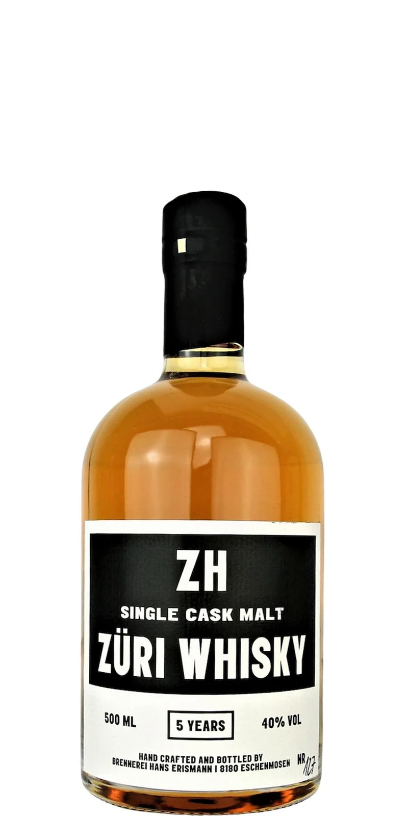 Erismann Züri Whisky Single Malt Whisky | 500ML - Whiskey