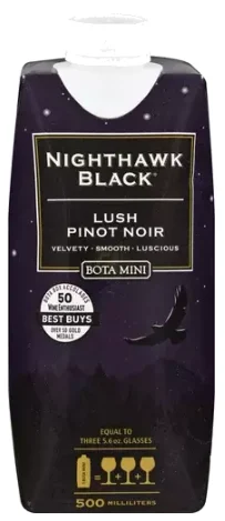 Bota Box | Nighthawk Black Lush Pinot Noir (Half Litre) - NV