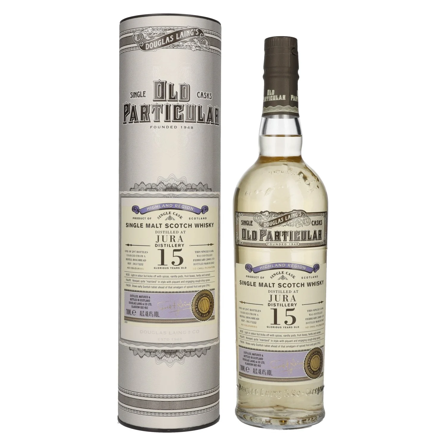 Jura 15 Year Old (D.2008, B.2023) Douglas Laing’s Old Particular Scotch Whisky | 700ML - Whiskey