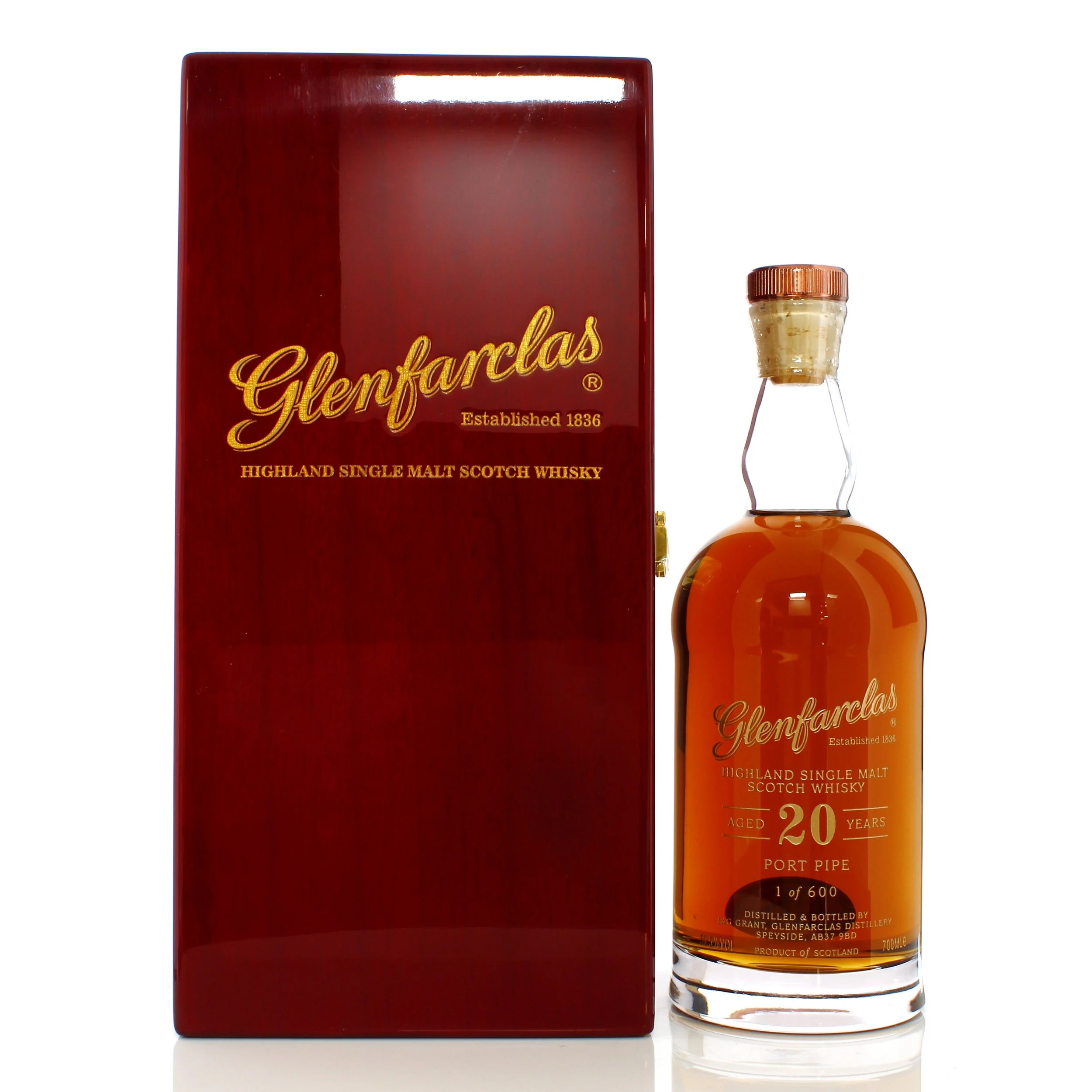 Glenfarclas 20 Year Old Port Pipe Single Malt Scotch Whisky | 700ML - Whiskey