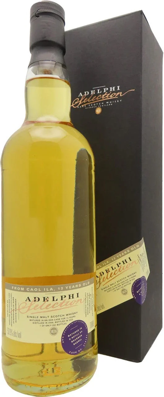 Adelphi Caol Ila 13 Year Old Islay Single Malt 2009 Proof 107.8 Whisky | 700ML - Whiskey