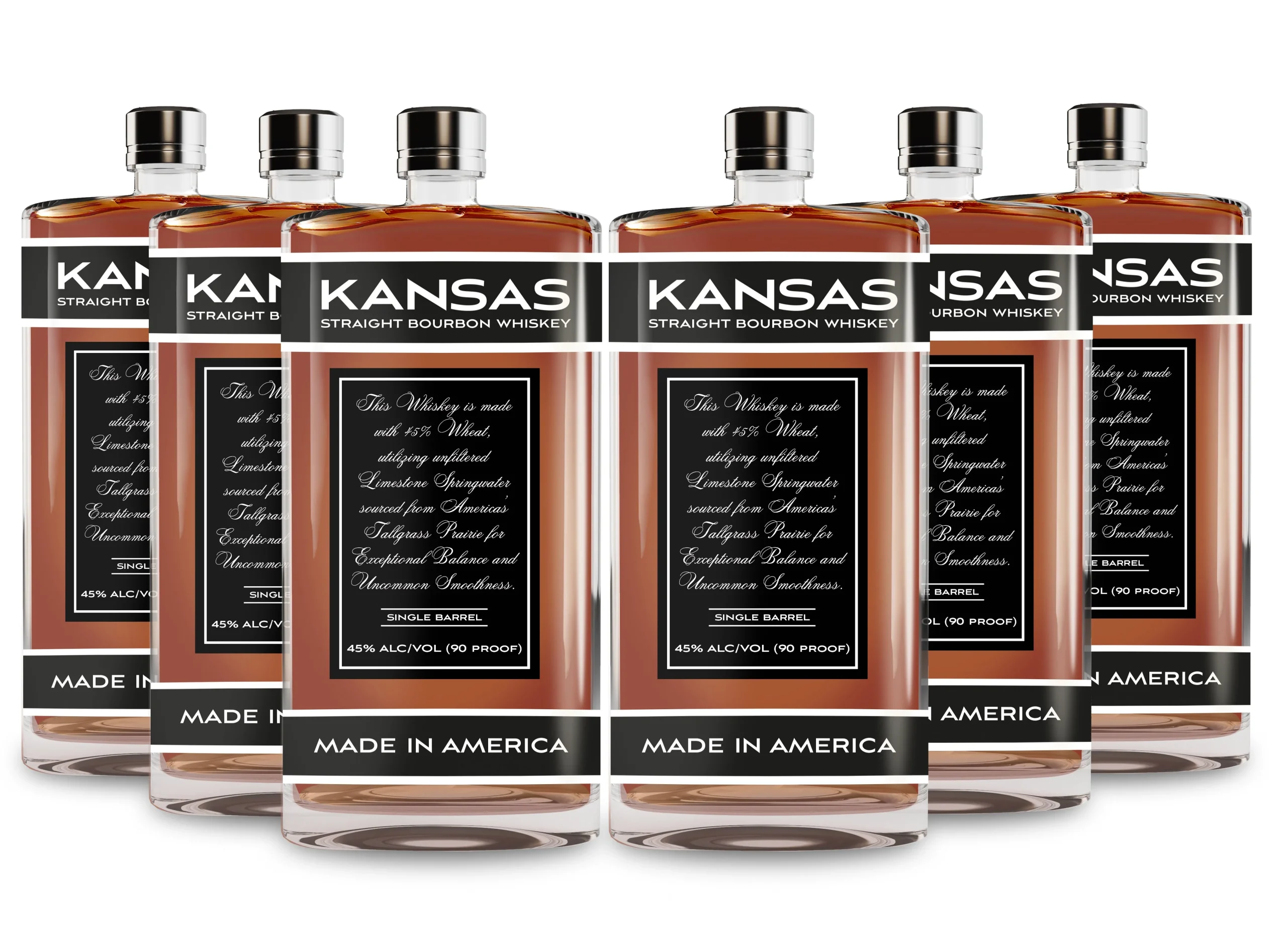 Kansas Straight Bourbon Whiskey | (6) Bottle Bundle