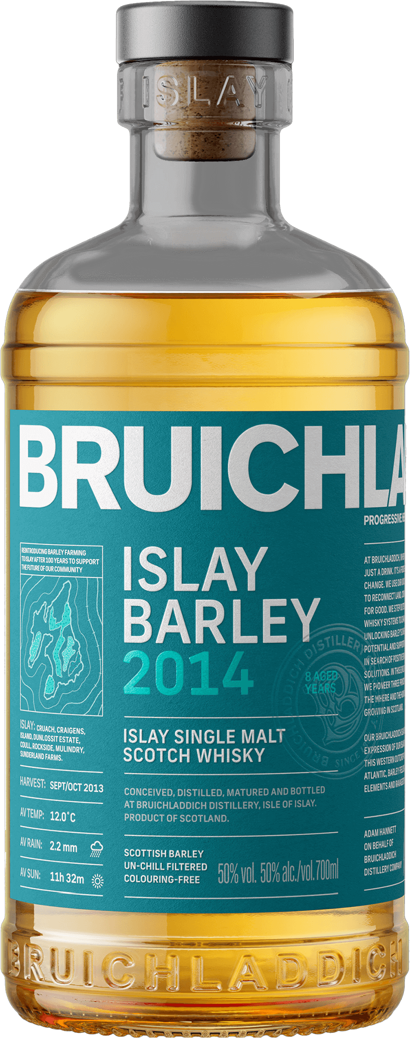 Bruichladdich Islay Barley 2014 8 Year Old Whisky | 700ML - Whiskey
