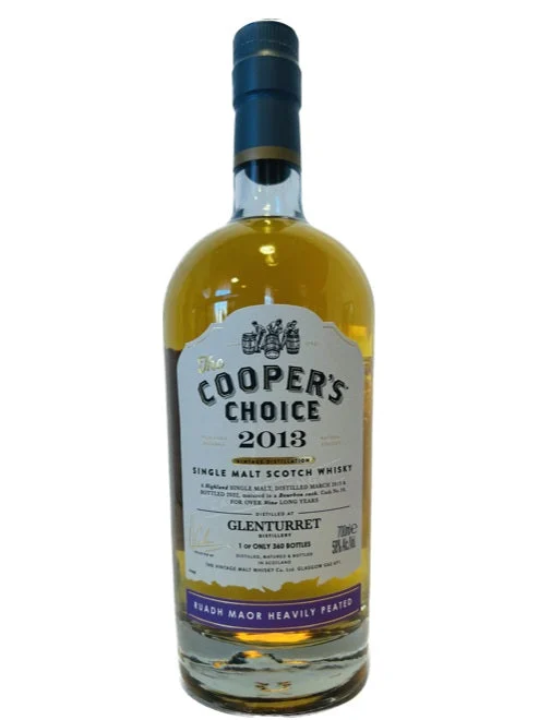 Glenturret Cooper's Choice Heavily Peated 2013 9 Year Old Whisky | 700ML - Whiskey
