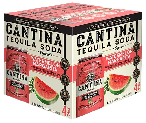 Cantina Cóctel Margarita De Sandía | 4x355ML