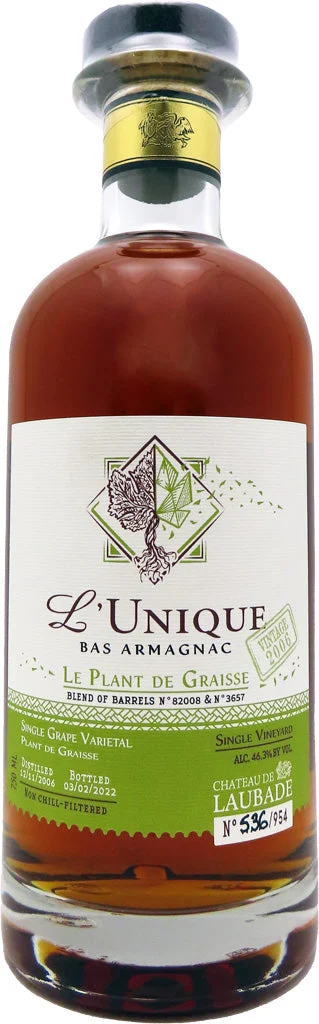 Chateau de Laubade L'Unique 2006 Bas Armagnac