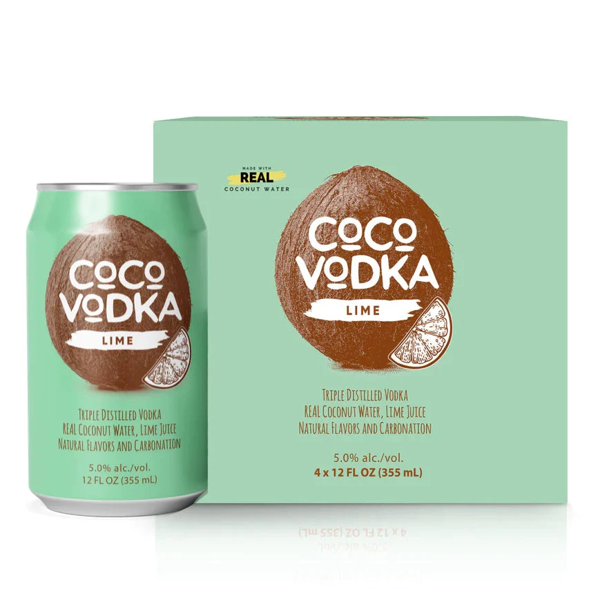 Cóctel Coco Vodka Lima | 4x355ML - Cocktail