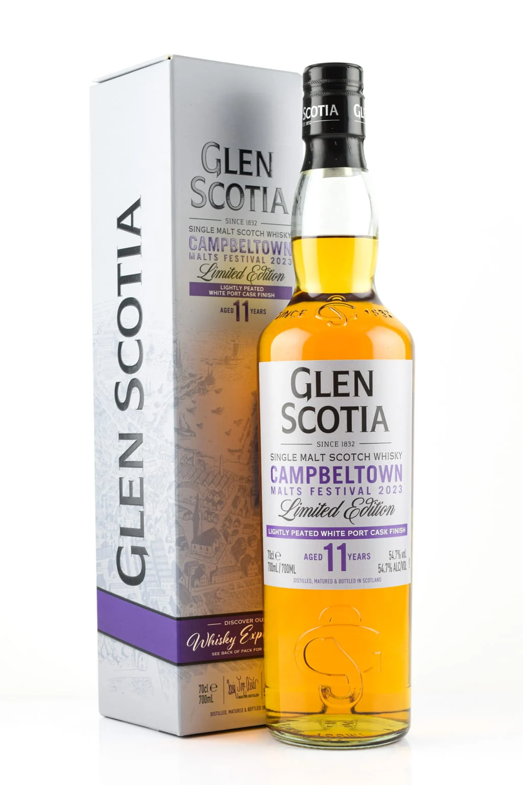 Glen Scotia 11 Year Olda White Port Cask Finish, 2023 Campbeltown Malts Festival Scotch Whisky | 700ML - Whiskey