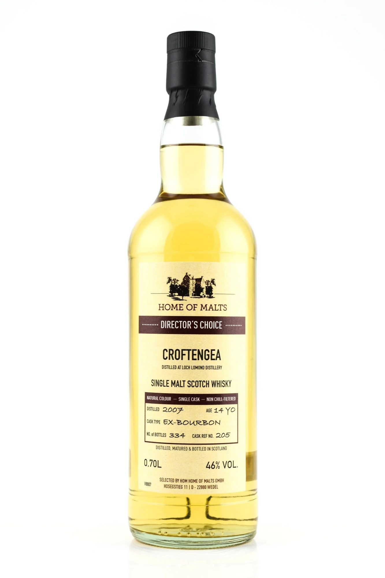 Croftengea 2007 HoM Directors' Choice 14 Year Old 2021 Release (Cask #205) Single Malt Scotch Whisky | 700ML - Whiskey