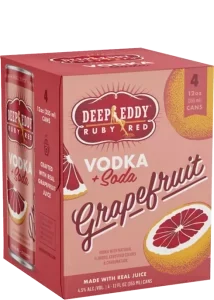 Deep Eddy Ruby Red Grapefruit Vodka Soda Cocktail | 4x355ML